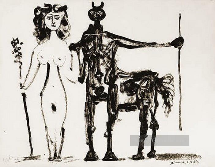 Centaure et bacchante 1947 Kubismus Pablo Picasso Ölgemälde